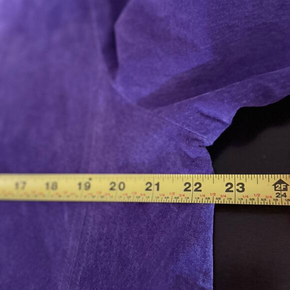 Vtg 90s Bob Mackie Wearable Art Purple Suede Bohemian Embroidered Jacket Size L - Picture 9 of 10